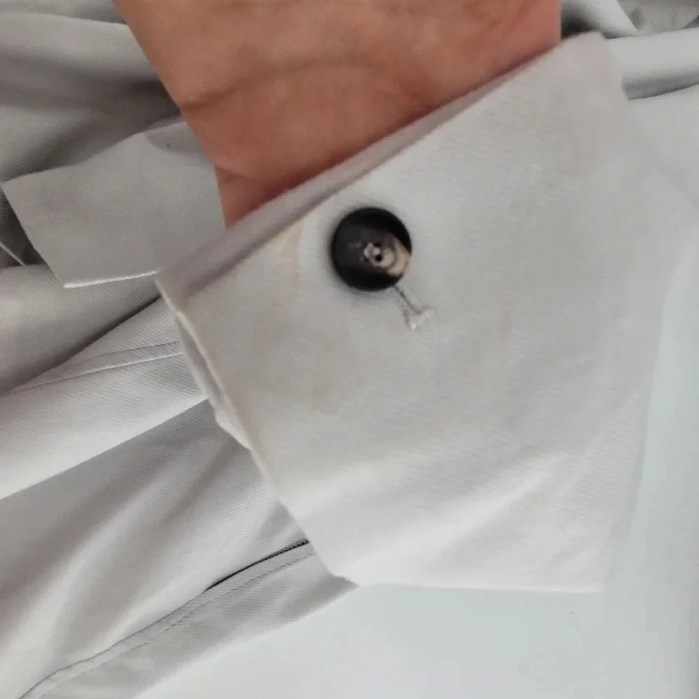 HELMUT Lang Women's White Ash Blazer Ark Suiting jacket top size 6 - Picture 7 of 12